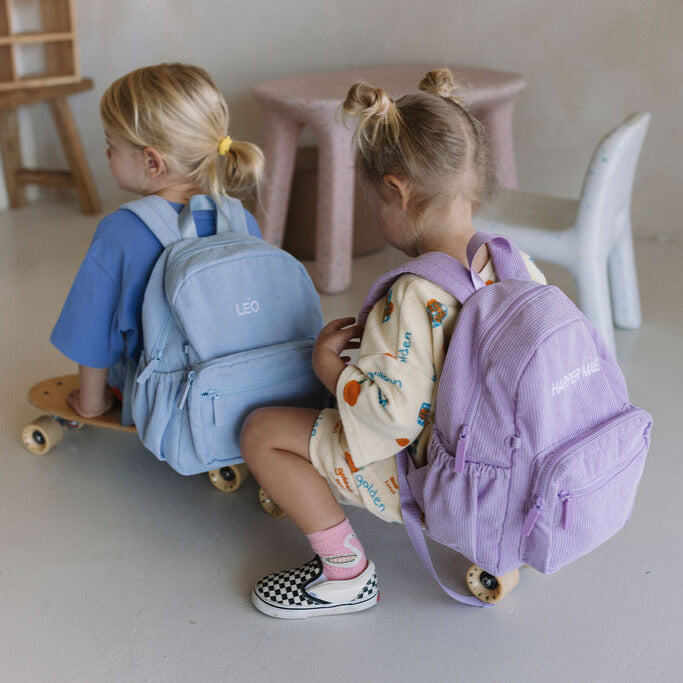 Lilac Mist Corduroy Backpack