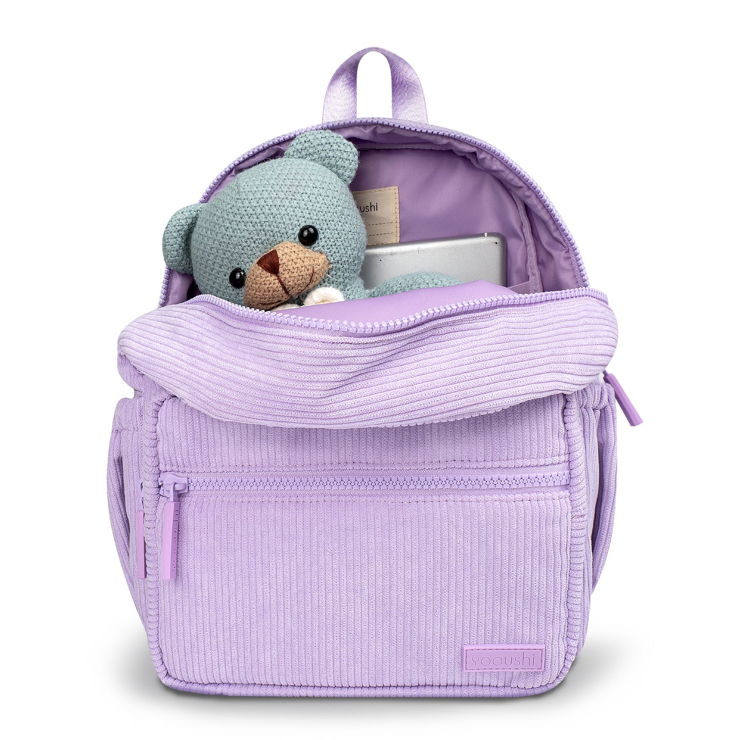 Lilac Mist Corduroy Backpack