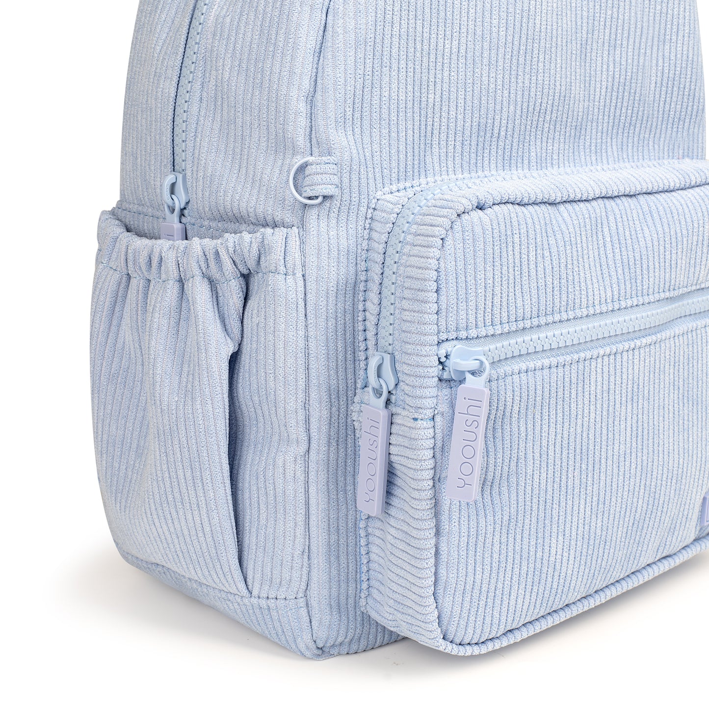 Sky Blue Corduroy Backpack