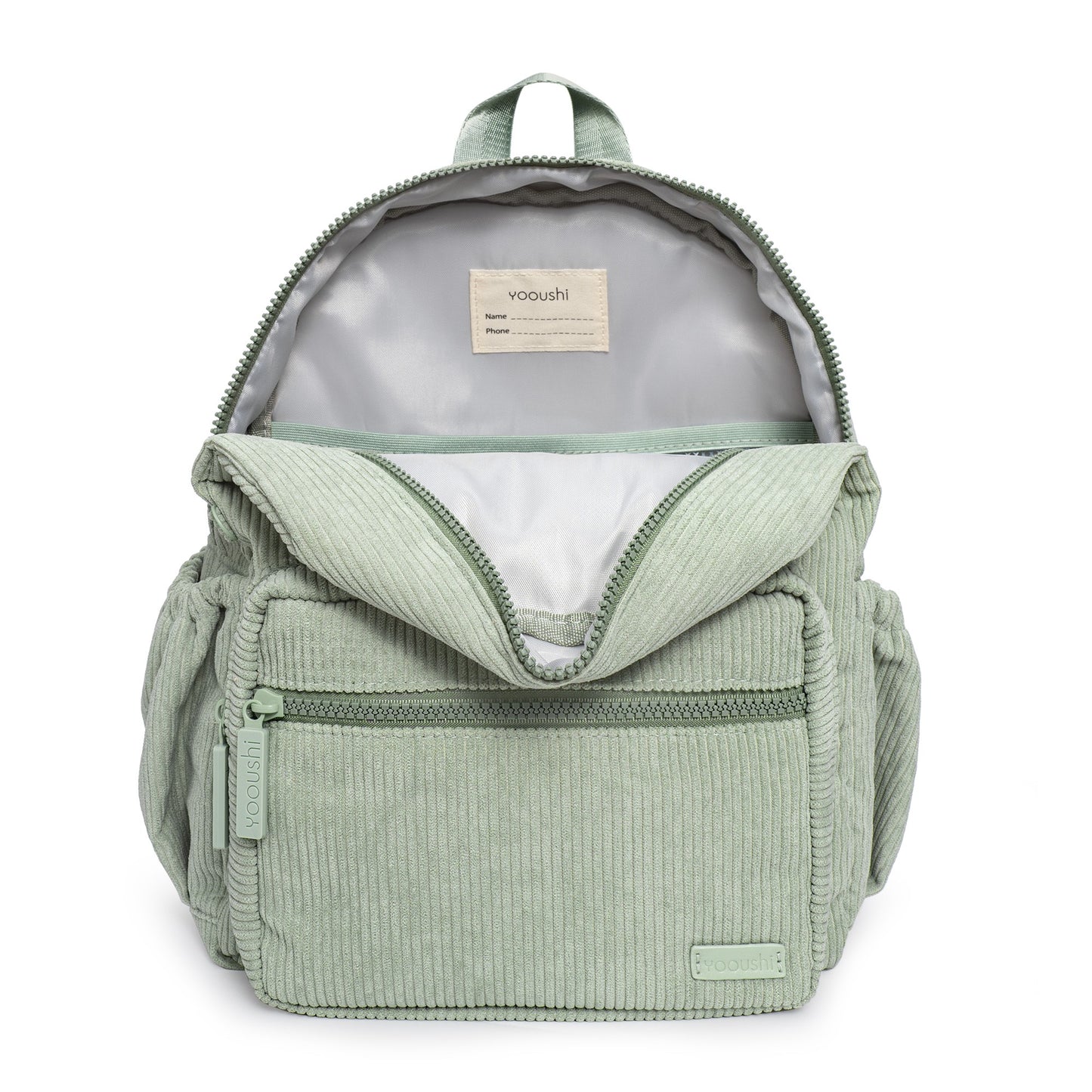 Mint Green Corduroy Backpack