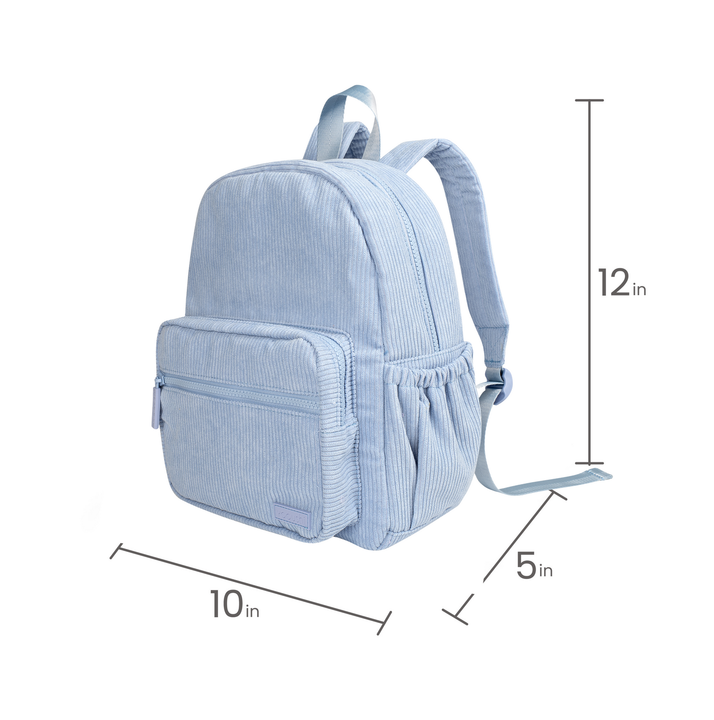Sky Blue Corduroy Backpack