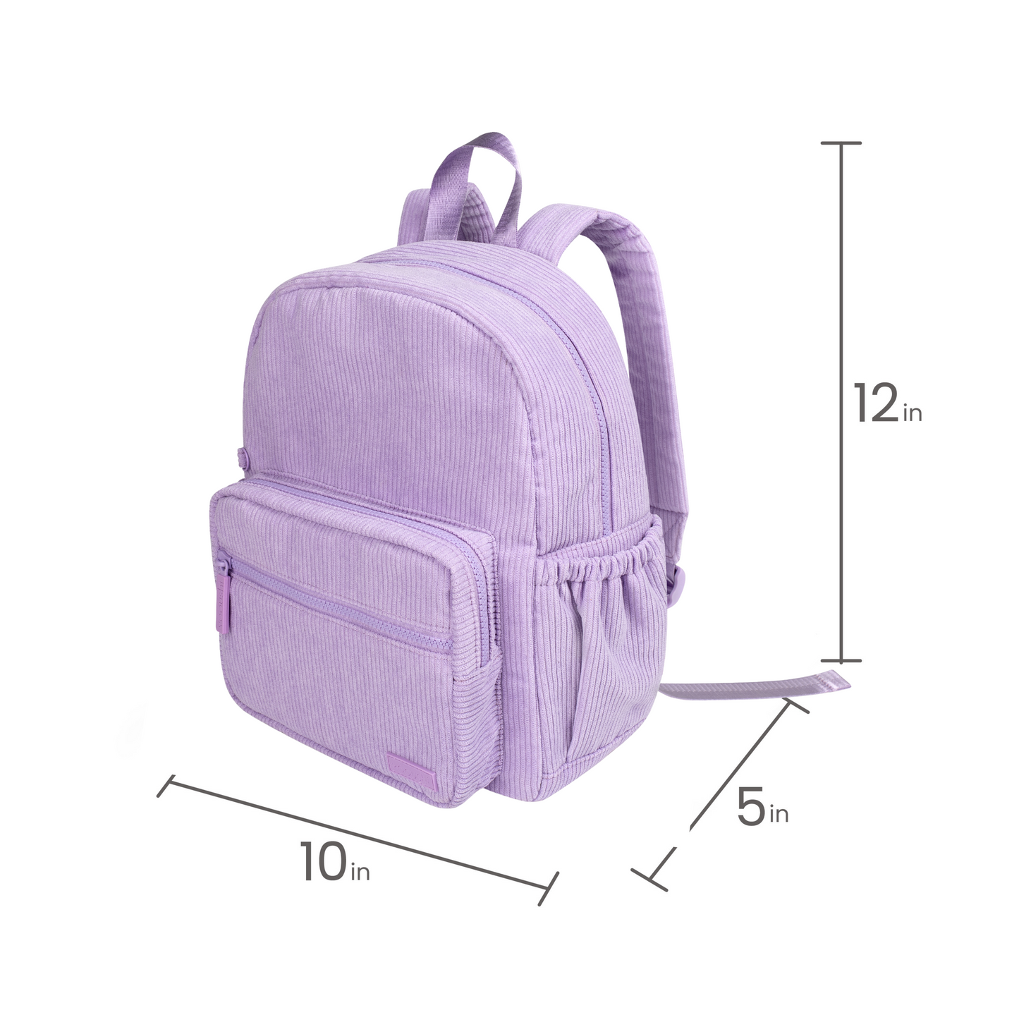 Lilac Mist Corduroy Backpack