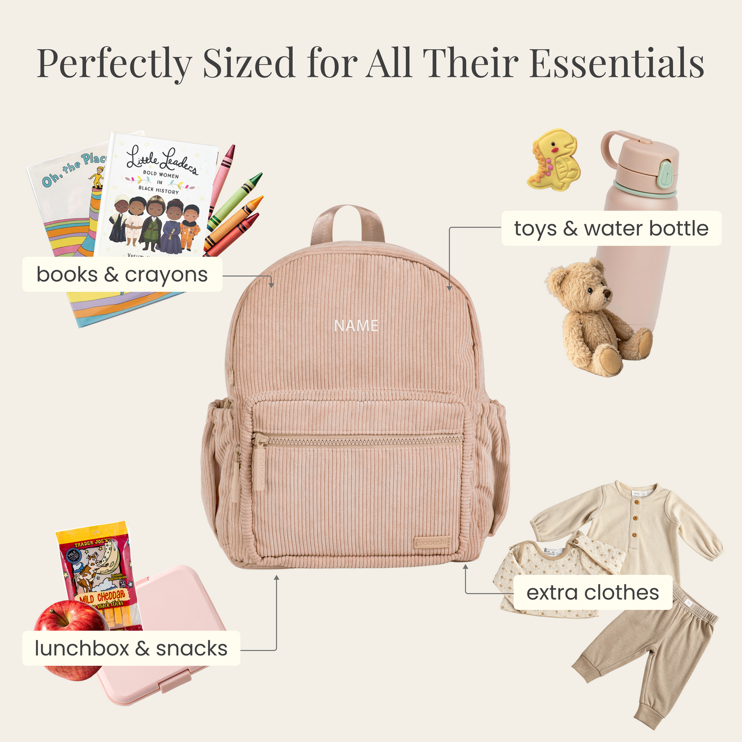 Iced Latte Corduroy Backpack