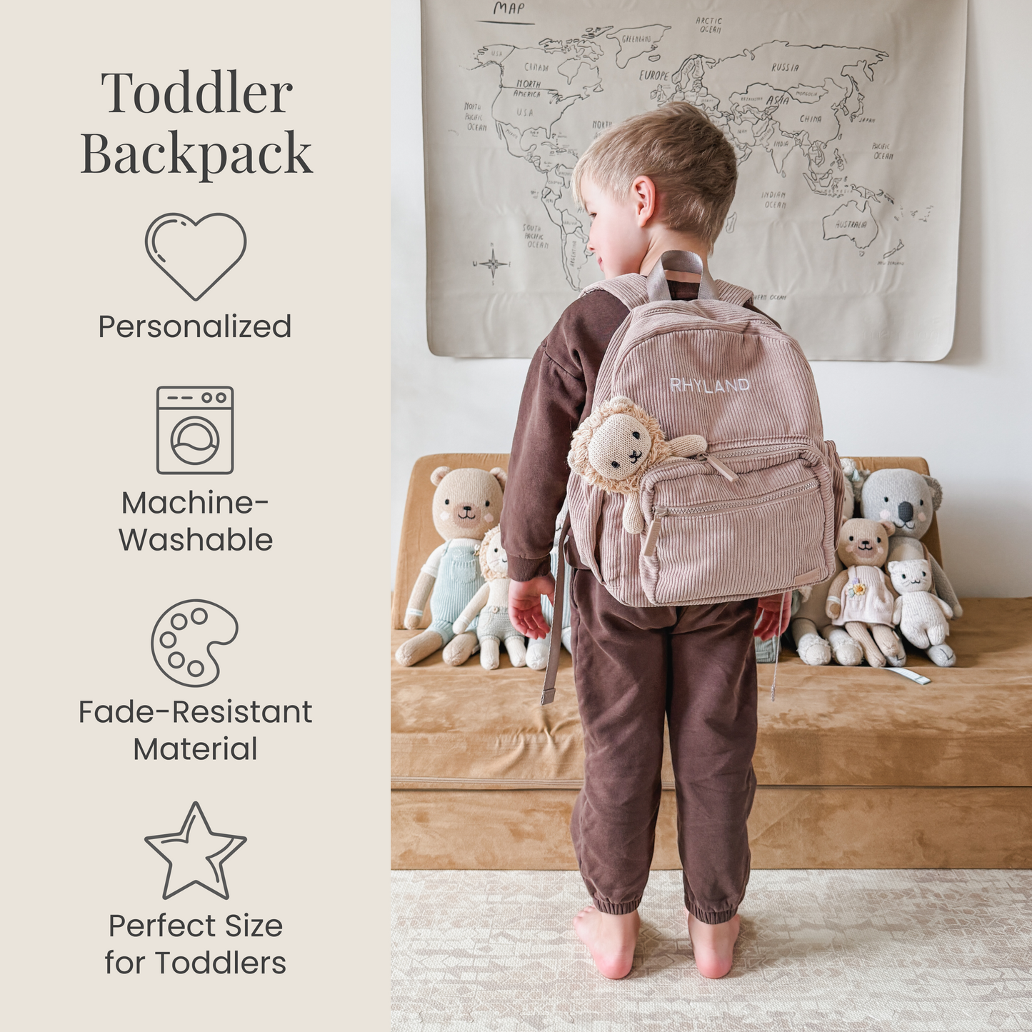 Iced Latte Corduroy Backpack