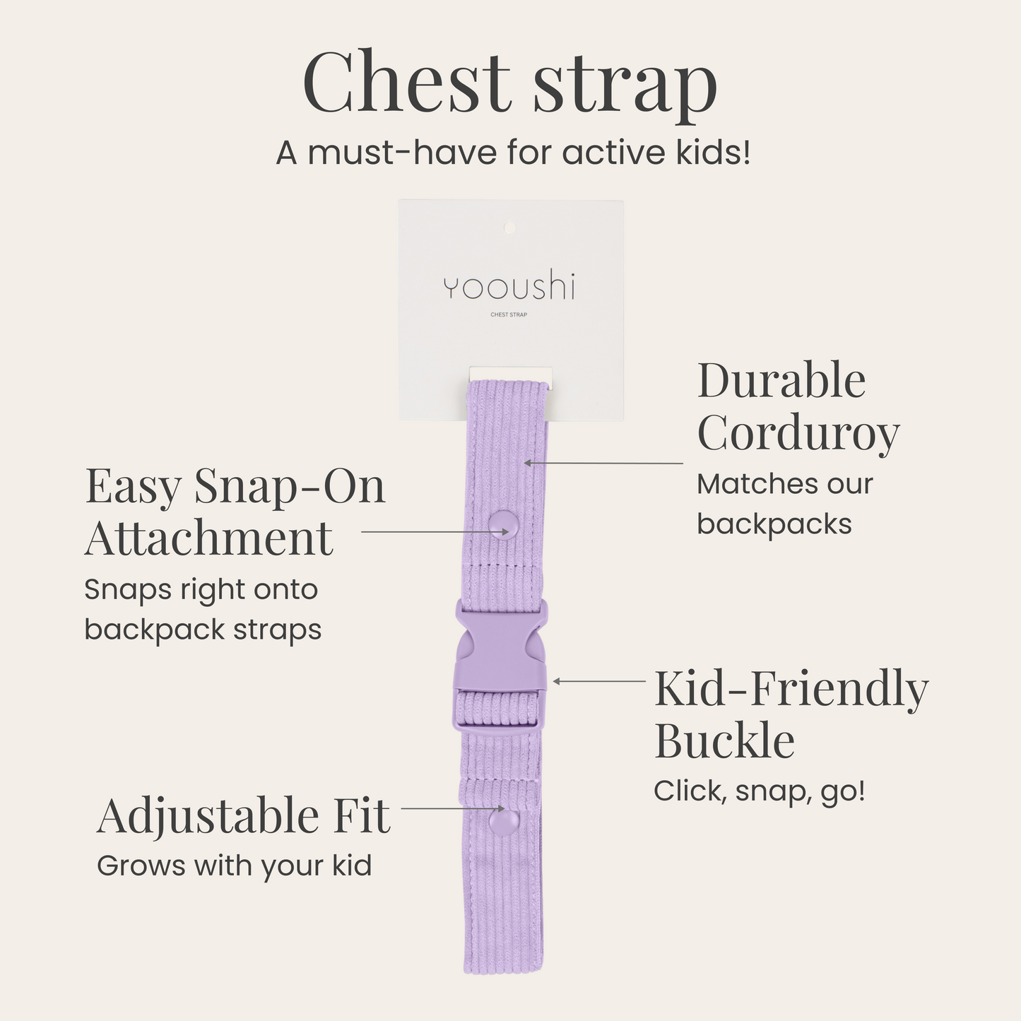 Lilac Mist Chest Strap