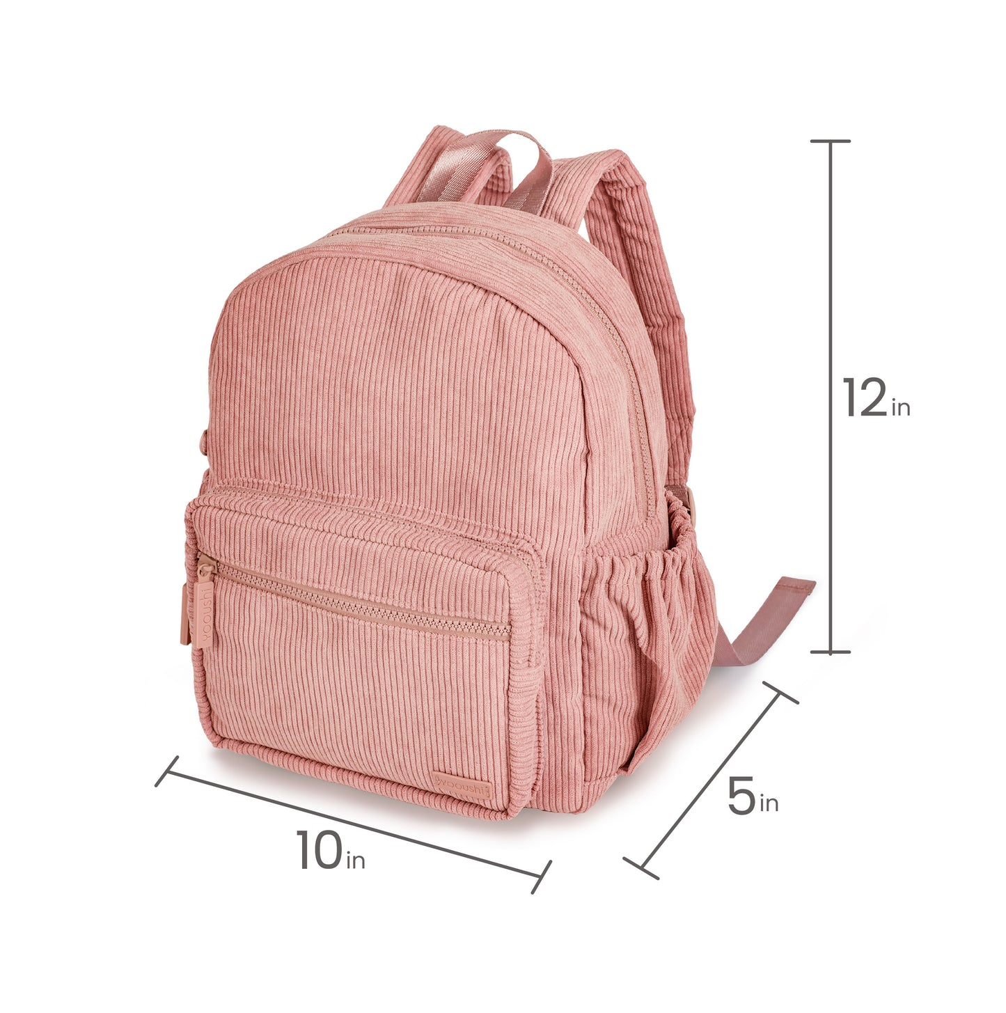 Dusty Pink Corduroy Backpack