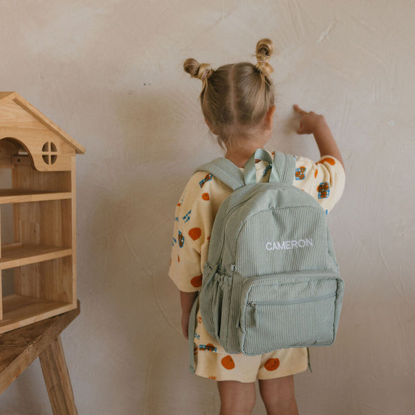 Yooushi® Corduroy Backpack – Mint Green