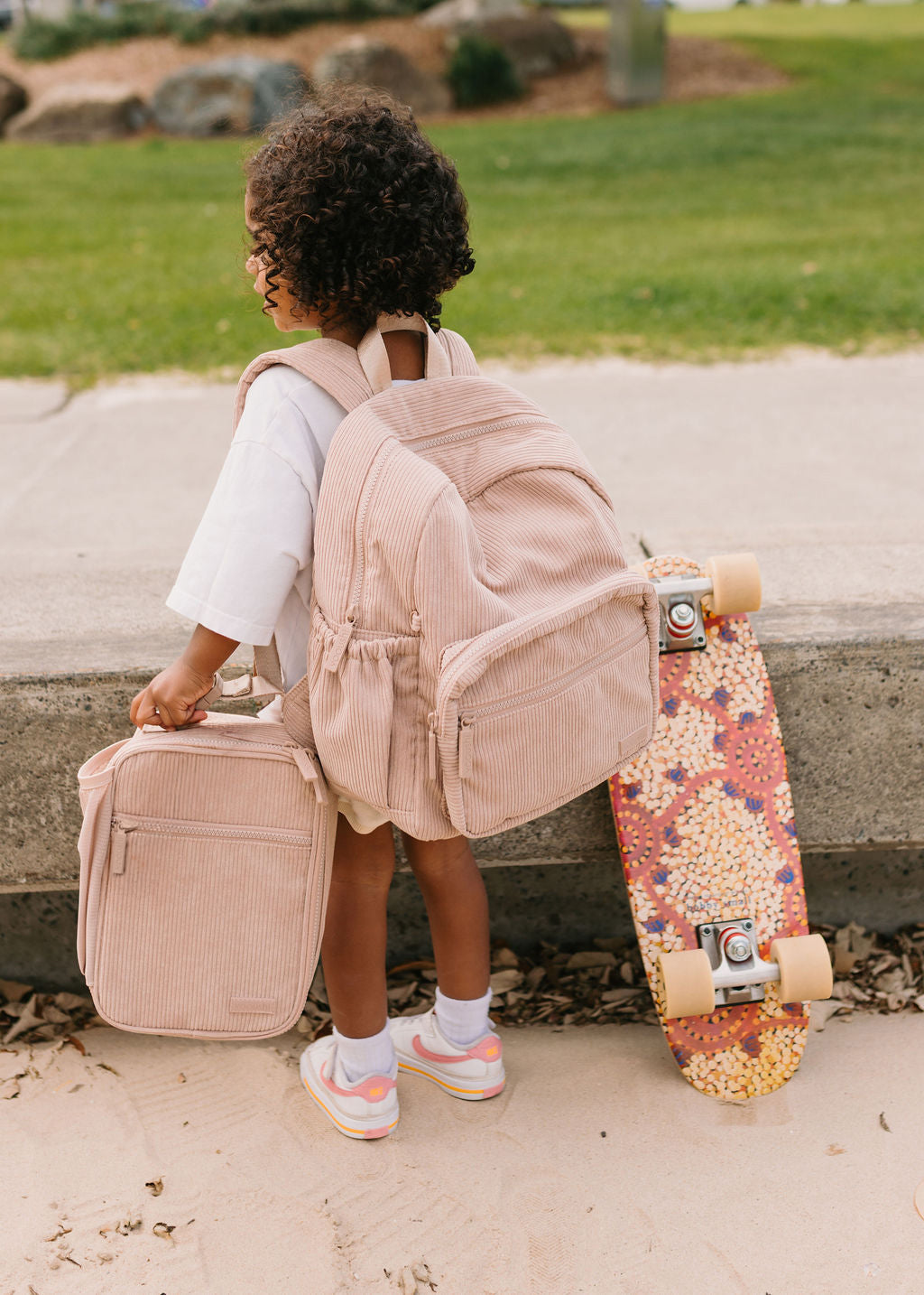 Iced Latte Corduroy Lunch Box