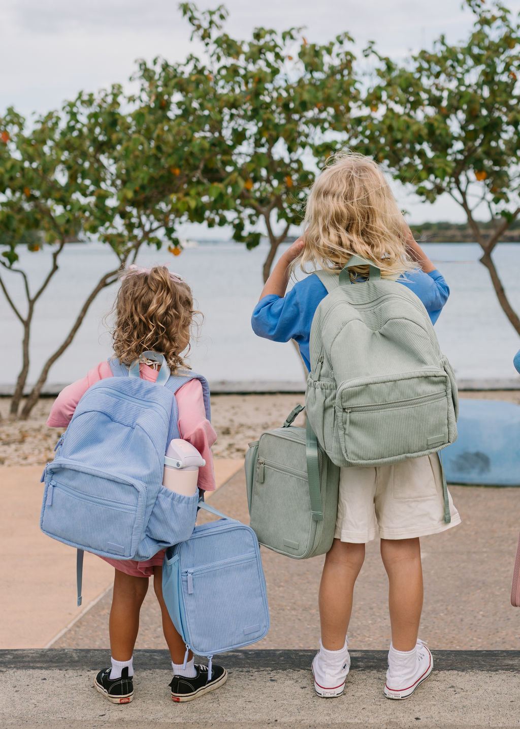 Sky Blue Corduroy Lunch Box