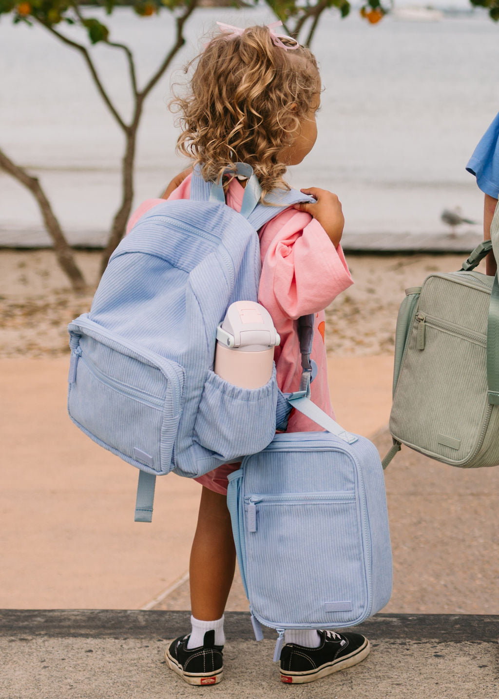 Sky Blue Corduroy Lunch Box
