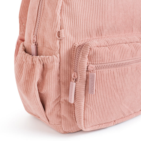 Yooushi® Corduroy Backpack – Dusty Pink