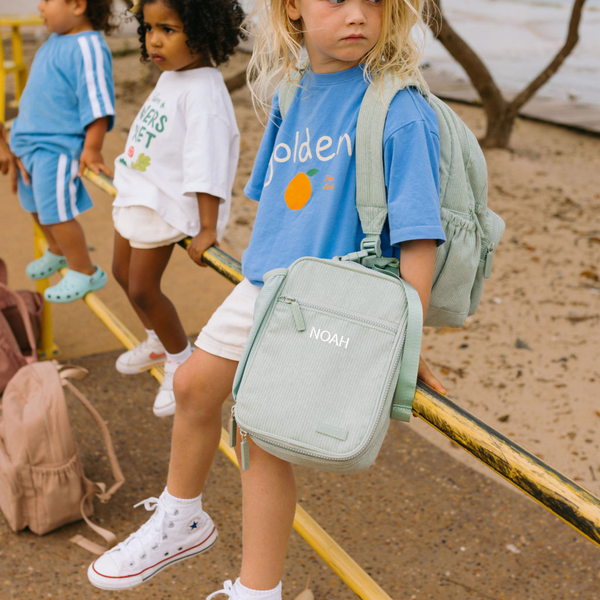Personalized kids Lunch Box -Mint green