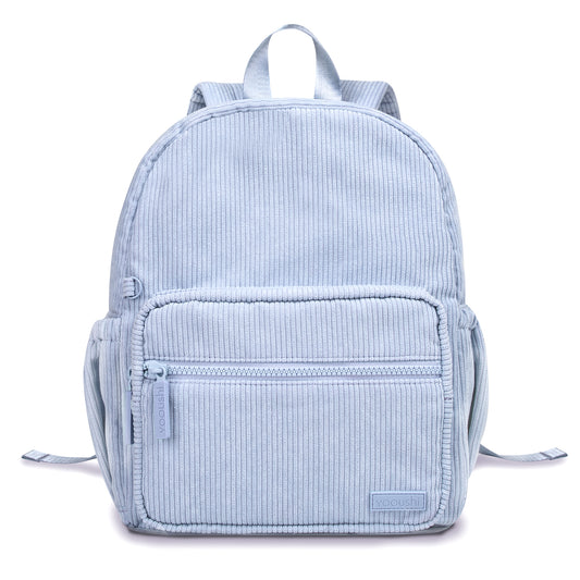 Sky Blue Corduroy Backpack