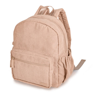Yooushi® Corduroy Backpack – Iced Latte
