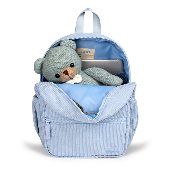 Yooushi® Corduroy Backpack – Sky Blue
