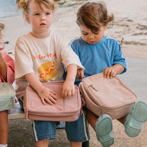 Dusty Pink Corduroy Lunch Box