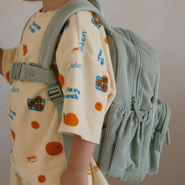 Yooushi® Corduroy Backpack – Mint Green