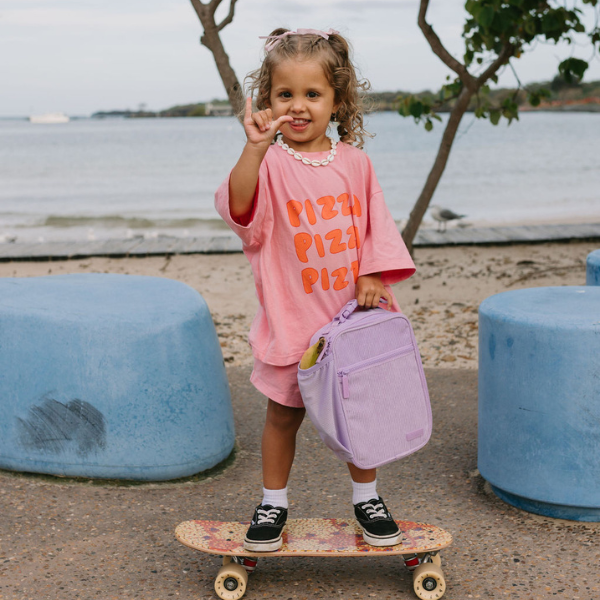 Lilac Mist Corduroy Lunch Box