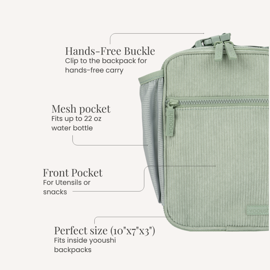 Iced Latte Corduroy Lunch Box