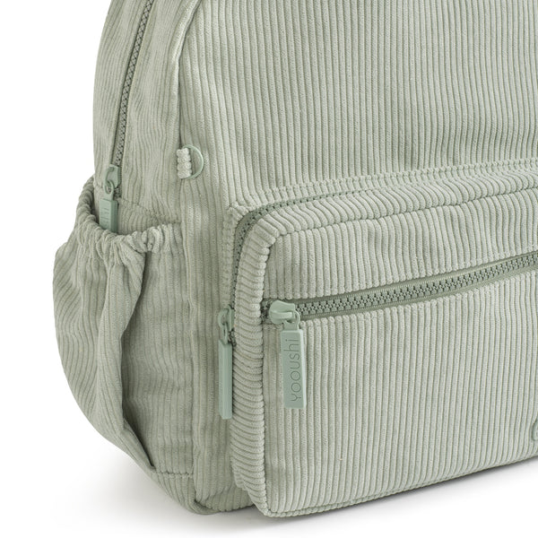 Yooushi® Corduroy Backpack – Mint Green