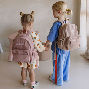 Yooushi® Corduroy Backpack – Dusty Pink