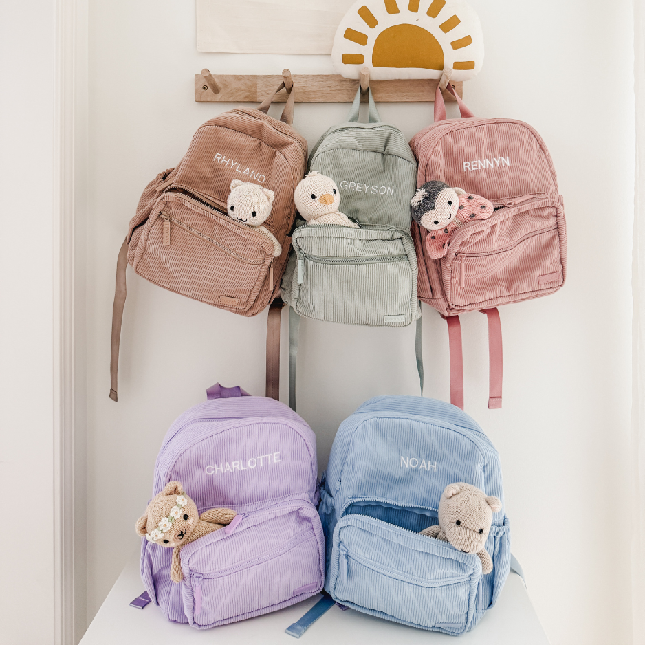 bdg mini corduroy backpack Yooushi® Corduroy Backpack – Iced Latte