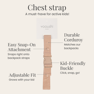 Yooushi® Matching Chest Strap- Iced Latte