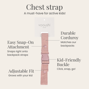 Yooushi® Matching Chest Strap- Dusty Pink